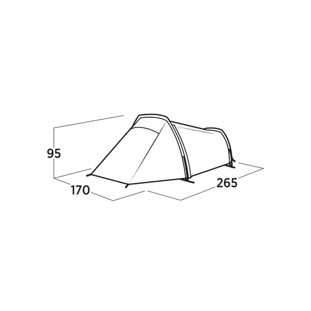 Tunnelltelt til 2 Easy Camp Sarek 2 
