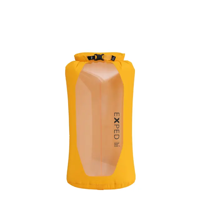 Pakkpose 13 liter Exped Drybag Versa Clear 13 Sunshine 