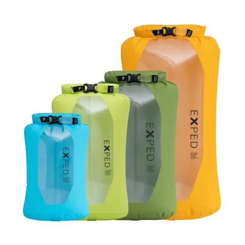 Sett med pakkposer Exped Drybag Versa Clear Set (3 5 8 13)