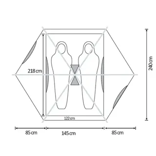 Kuppeltelt til 2 Fauna F2 Dome