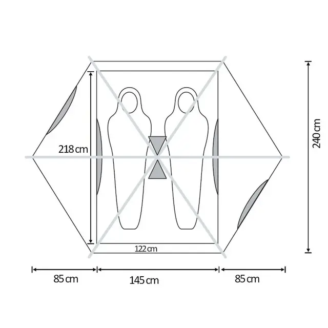 Kuppeltelt til 2 Fauna F2 Dome 