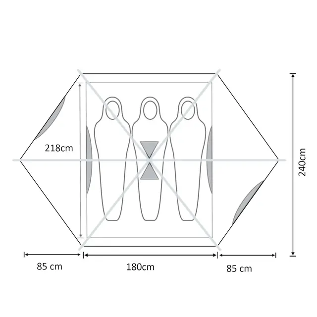 Kuppeltelt til 3 Fauna F3 Dome 