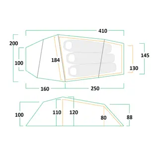 Tunneltelt til 3 Fauna Nordic 3