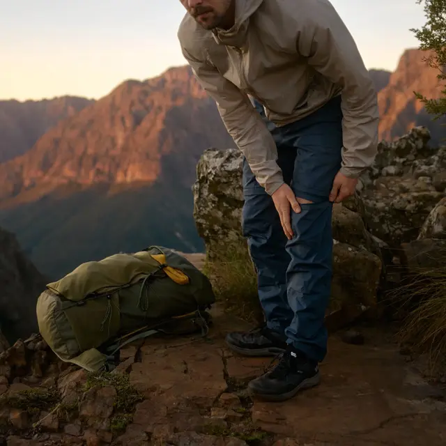 Lang bukse til herre L Fjällräven Abisko Hybrid Zip-off M 50/L 