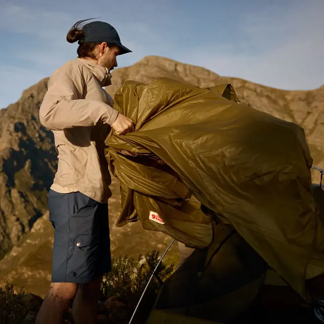 Lang bukse til herre L Fjällräven Abisko Hybrid Zip-off M 50/L 