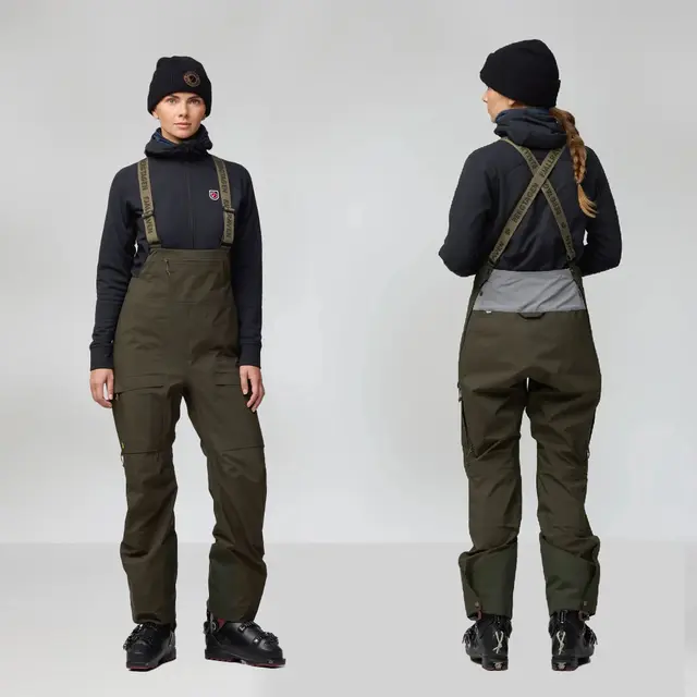 Skallbukse til dame M Fjällräven Bergtagen Touring Bib W M 550 