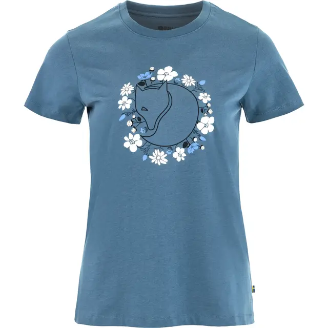 Skjorte til dame XS Fjällräven Fjällblomster Fox Tee W XS 54 
