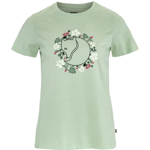 Skjorte til dame S Fjällräven Fjällblomster Fox Tee W S 637 