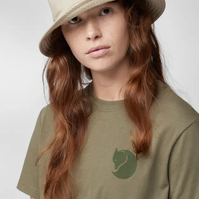 Skjorte til dame Fjällräven Fox Boxy Logo Tee W 543 