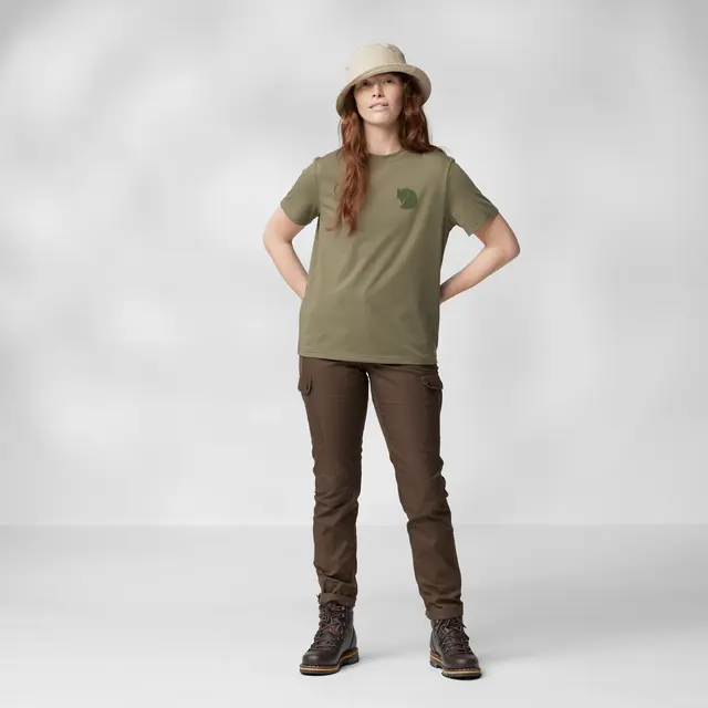 Skjorte til dame Fjällräven Fox Boxy Logo Tee W 543 