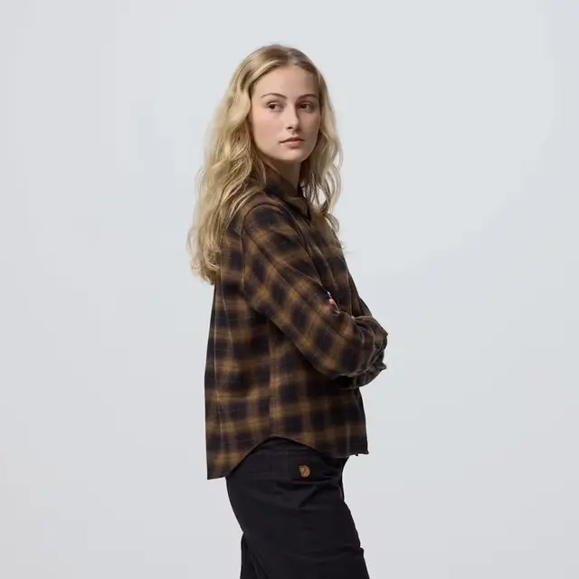 Skjorte til dame L Fjällräven Övik Boxy Flannel Shirt W L 1 