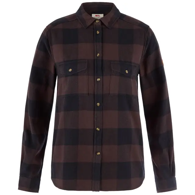 Skjorte til dame XS Fjällräven Övik Heavy Flannel W XS 294-5 