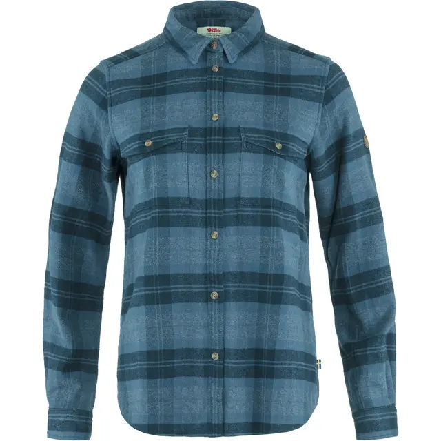 Skjorte til dame Fjällräven Övik Heavy Flannel W 534-555 