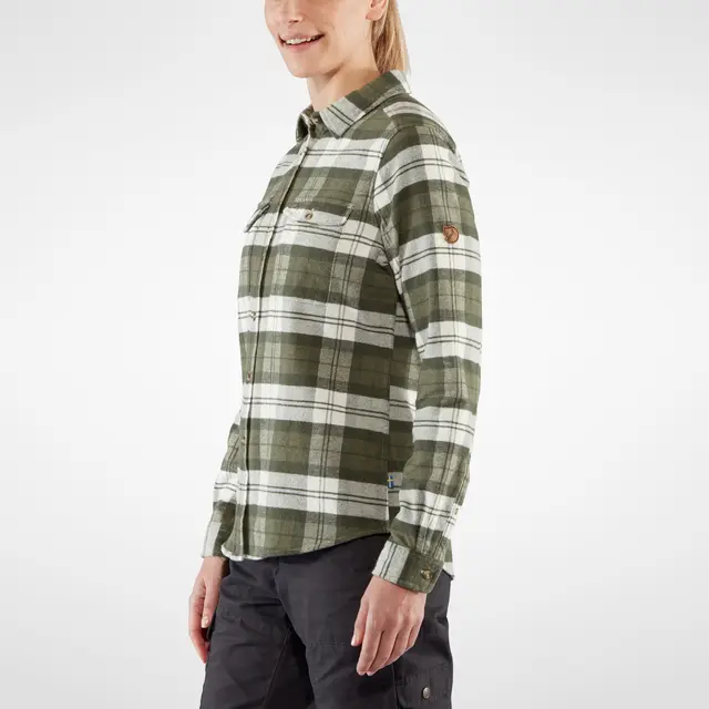 Skjorte til dame Fjällräven Övik Heavy Flannel W 620 