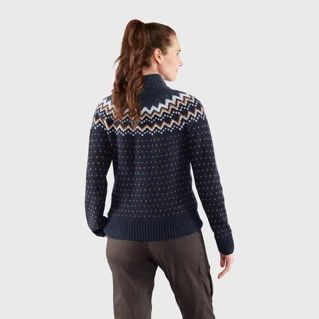 Jakke til dame Fjällräven Övik Knit Cardigan W 555 