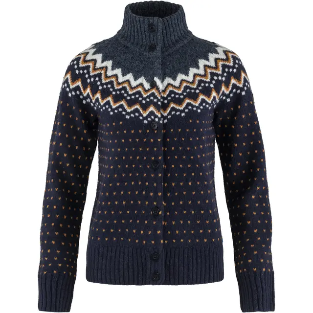 Jakke til dame Fjällräven Övik Knit Cardigan W 555 