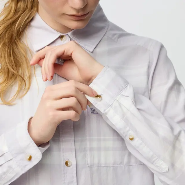 Skjorte til dame XS Fjällräven Övik Lite Flannel W XS 111-45 