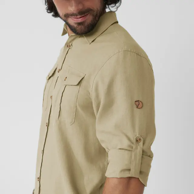 Skjorte til herre Fjällräven Övik Travel Shirt M 195 