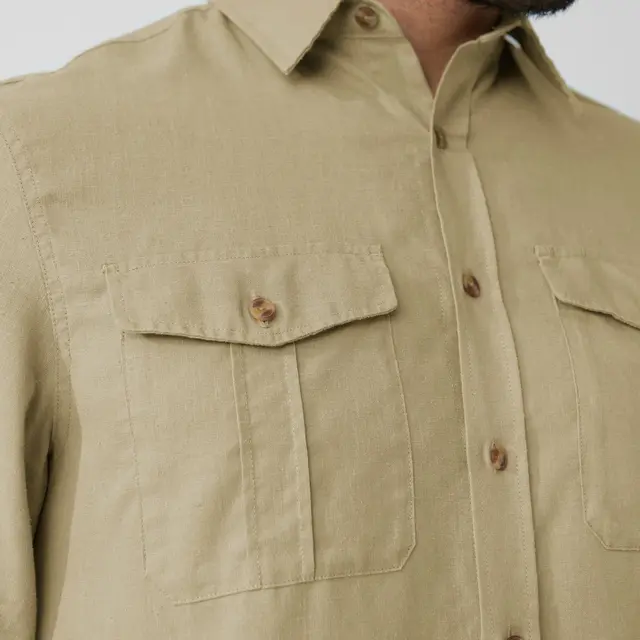 Skjorte til herre Fjällräven Övik Travel Shirt M 195 