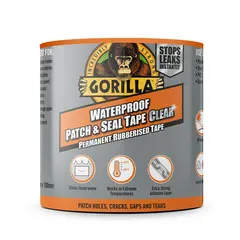 Reparasjonstape Gorilla Waterproof Patch &amp; Seal Clear
