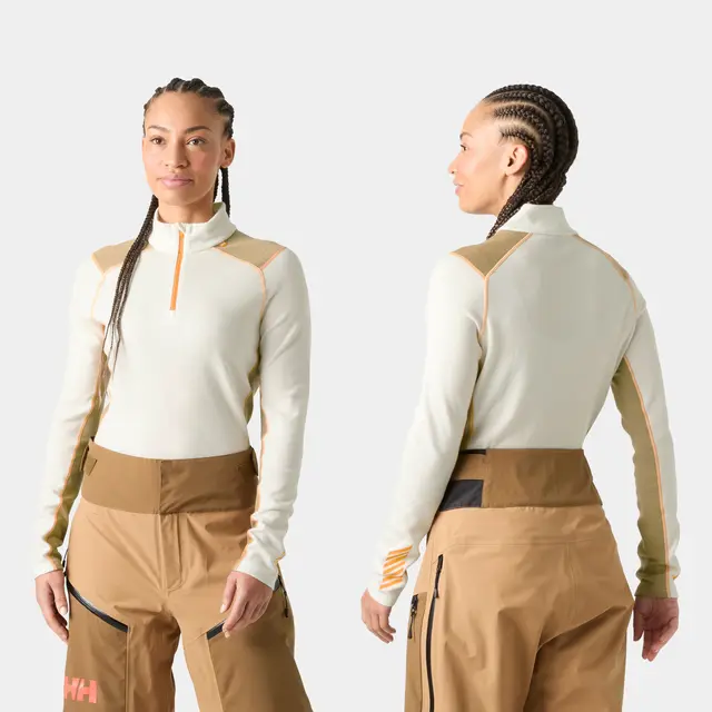 Trøye til dame L Helly Hansen Lifa Merino Mid Zip W L 047 