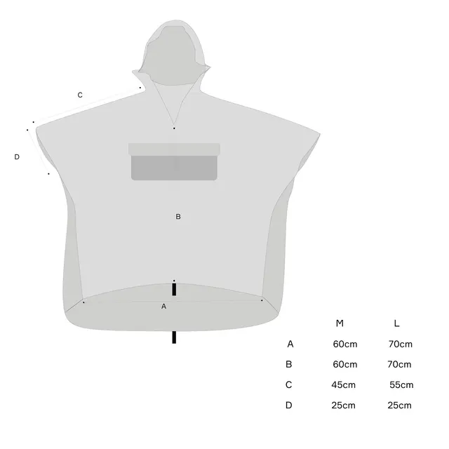 Poncho isolert M/L Helsport Pro Fjell Poncho Insulated M/L 