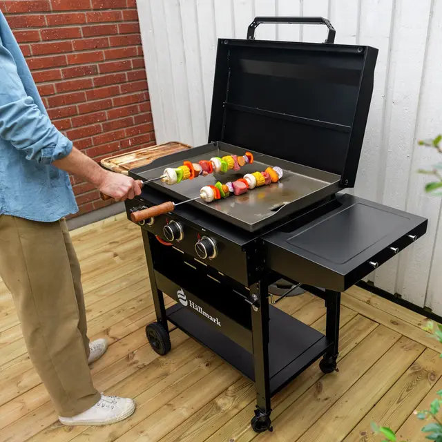 Stekebord 16 kW Hällmark Griddle med 4 brennere 