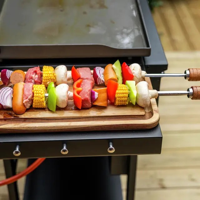 Stekebord 16 kW Hällmark Griddle med 4 brennere 