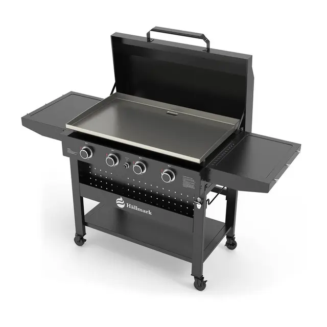 Stekebord 16 kW Hällmark Griddle med 4 brennere 