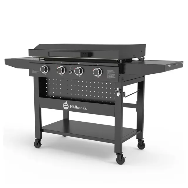 Stekebord 16 kW Hällmark Griddle med 4 brennere 
