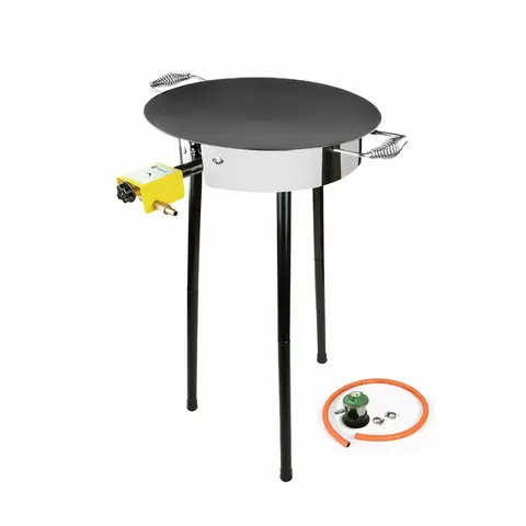 Stekehelle med gassbrenner 6,5 kW H&#228;llmark Set &#216; 48 cm