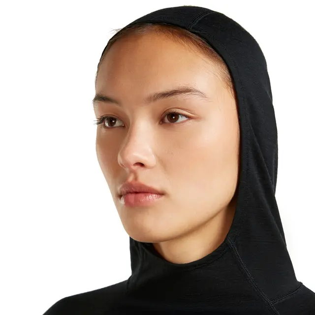 Hettegenser til dame S Icebreaker Merino Ace Hood W S 001 