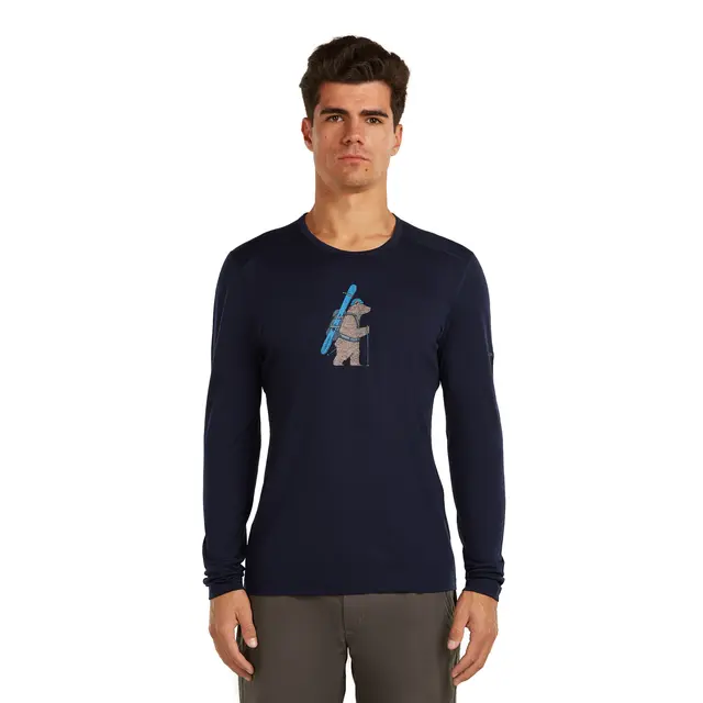 Trøye til herre L Icebreaker Merino Oasis Crew M L 401 Bea 