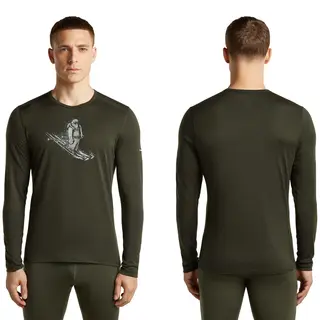 Trøye til herre Icebreaker Merino Oasis Crew M DkLoden