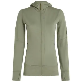 Hettejakke til dame Icebreaker Merino Quantum Hood W Lichen