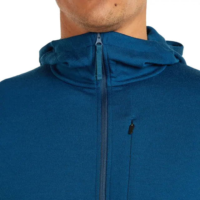 Hettejakke til herre S Icebreaker Merino Quantum Hood M S 0GP 