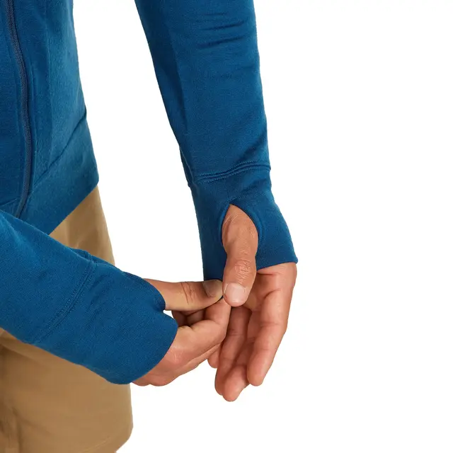 Hettejakke til herre S Icebreaker Merino Quantum Hood M S 0GP 