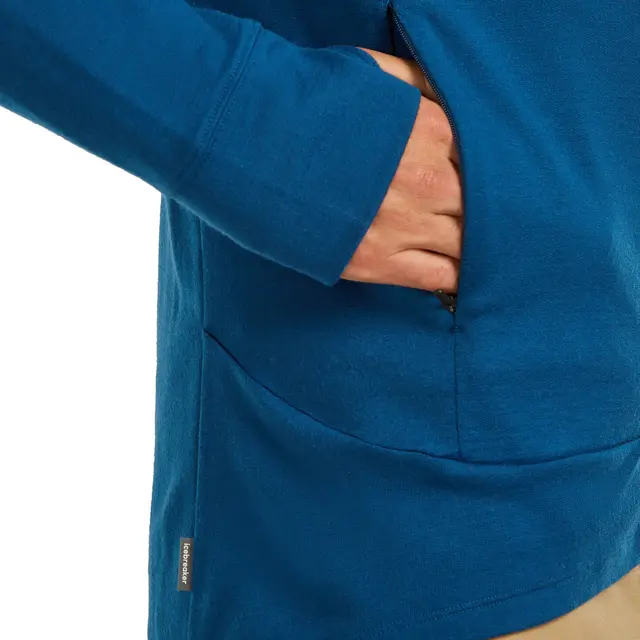 Hettejakke til herre S Icebreaker Merino Quantum Hood M S 0GP 