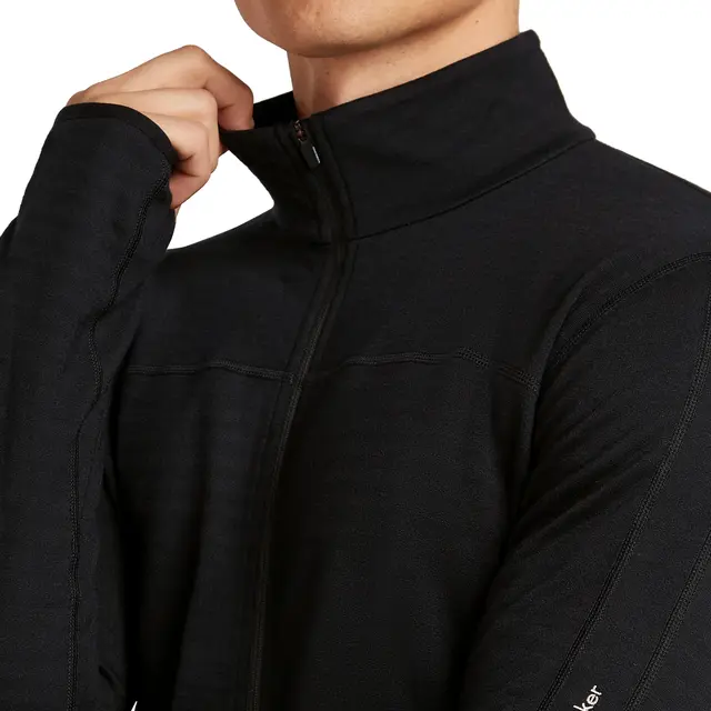 Jakke til herre S Icebreaker Merino Realfleece Zip M S 001 
