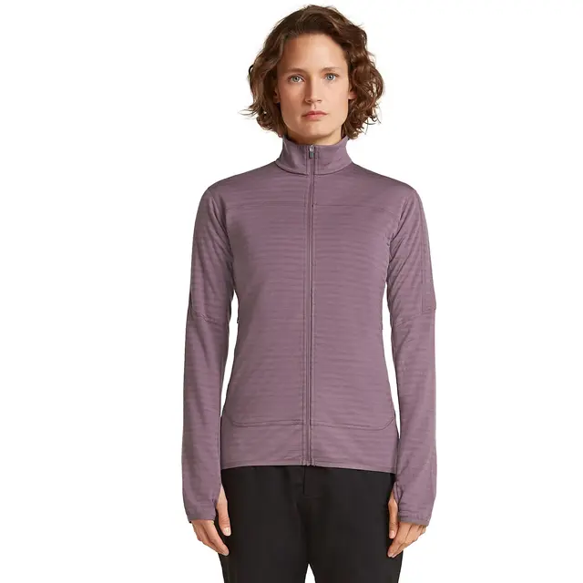 Jakke til dame L Icebreaker Merino RealFleece Zip W L Gre 