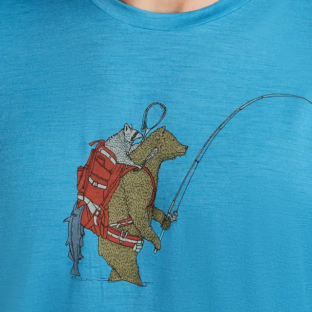 Skjorte til herre S Icebreaker Merino TechLite Tee M S 0A0 B 