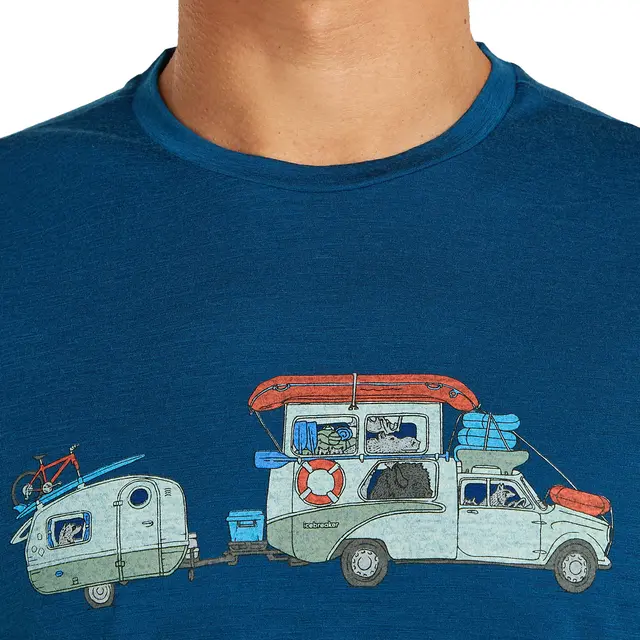 Skjorte til herre S Icebreaker Merino TechLite Tee M S 0GP T 