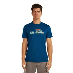 Skjorte til herre Icebreaker Merino TechLite Tee M 0GP Tra