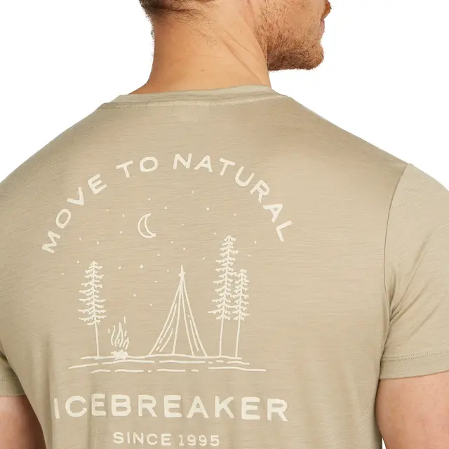 Skjorte til herre S Icebreaker Merino TechLite Tee M S 0GX P 