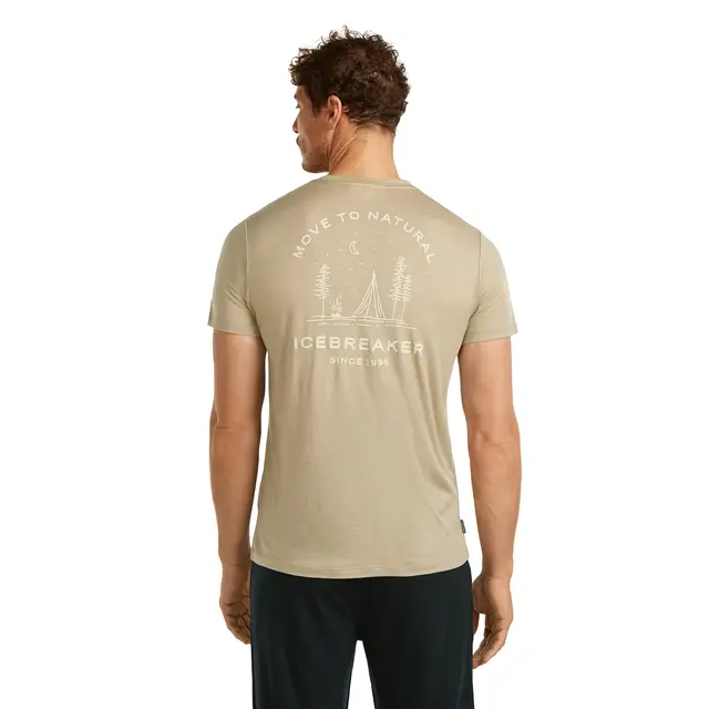 Skjorte til herre S Icebreaker Merino TechLite Tee M S 0GX P 
