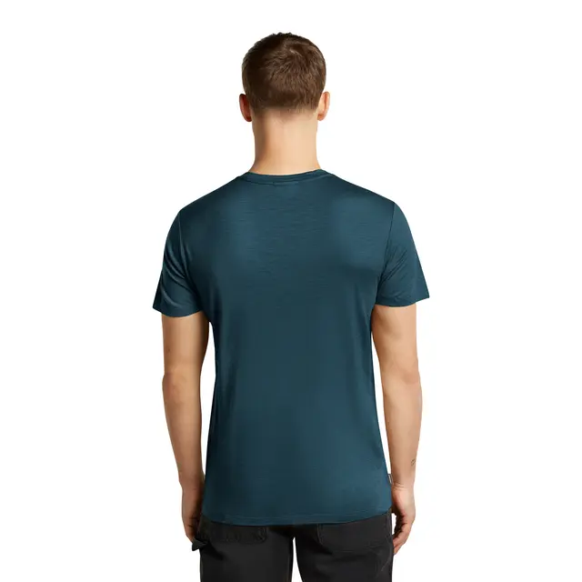 Skjorte til herre M Icebreaker Merino TechLite Tee M M Abyss 