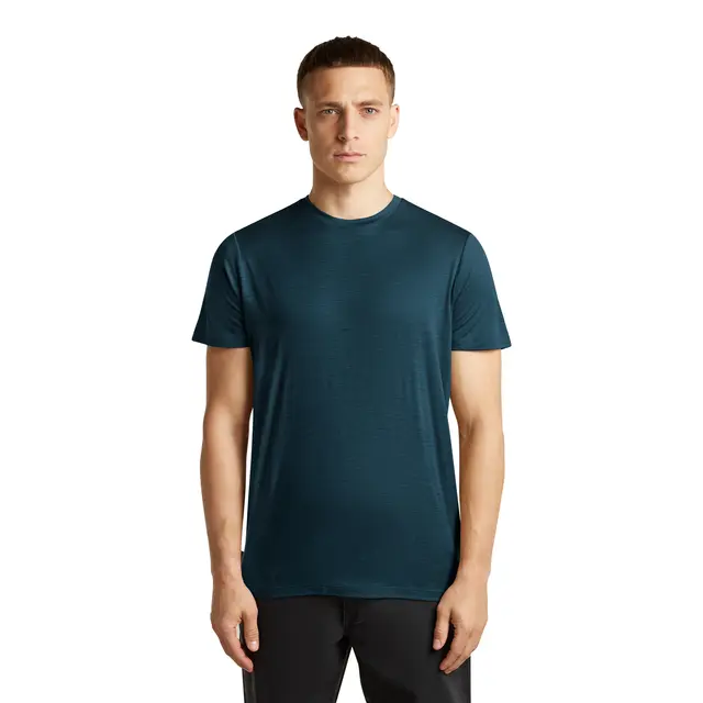 Skjorte til herre M Icebreaker Merino TechLite Tee M M Abyss 