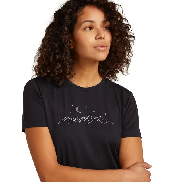 Skjorte til dame S Icebreaker Merino TechLite Tee W S A75 