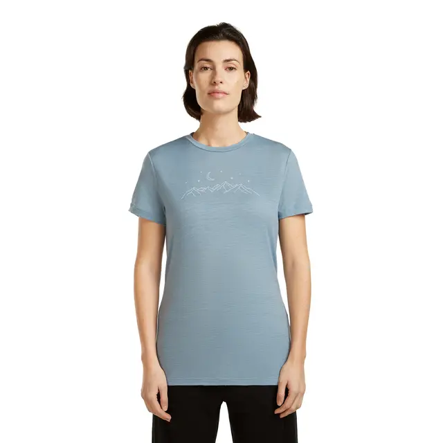 Skjorte til dame S Icebreaker Merino TechLite Tee W S 0L2 