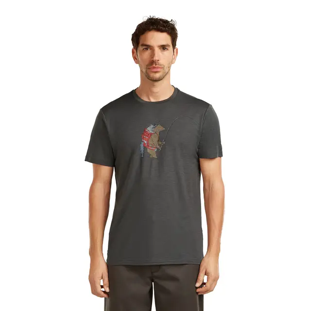 Skjorte til herre S Icebreaker Merino TechLite Tee M S 0A1 B 